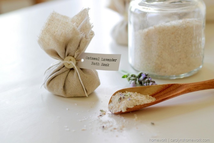 Oatmeal Lavender Bath Soak - Homemade Bath Salts 