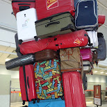packing my bags at Pearson Airport in Milan, Italy 