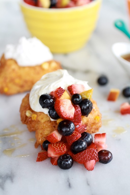 Corn-Fritters-with-Coconut-Whipped-Cream-and-Sweet-Honey-Bourbon-Syrup-1