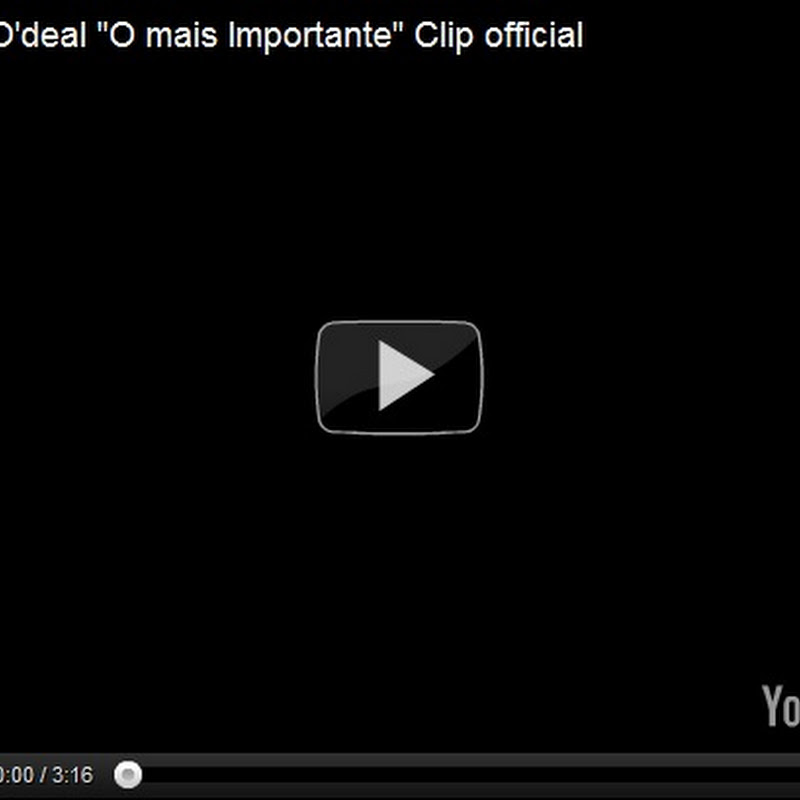 Fabio O'deal ''O mais Importante'' Clip official [Video]