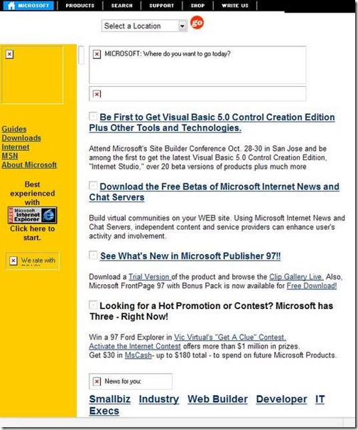 Microsoft octubre 1996