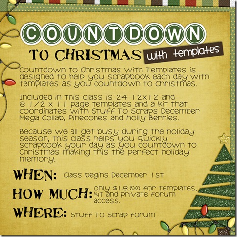 Countdown To Christmas with Templates