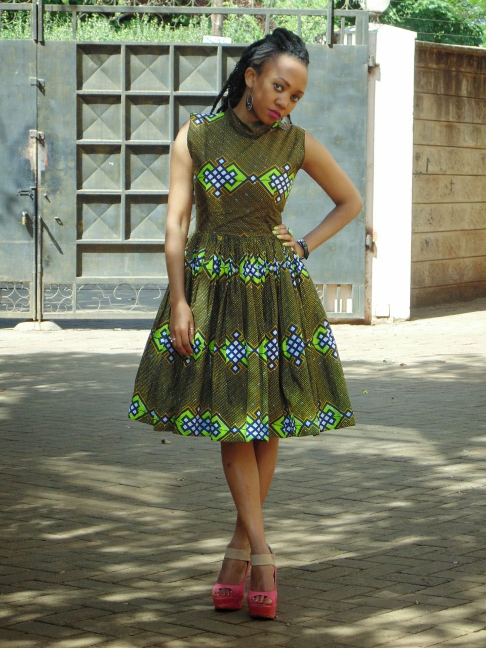 African Print Dress.