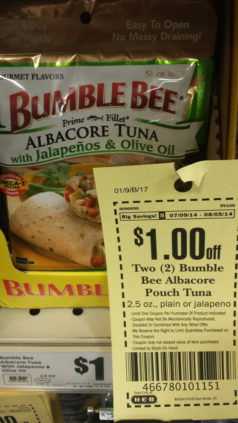 Melissa s Coupon Bargains Bumble Bee Tuna 50ea 