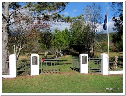 Seddonville Memorial Gates in the middle of nowhere.