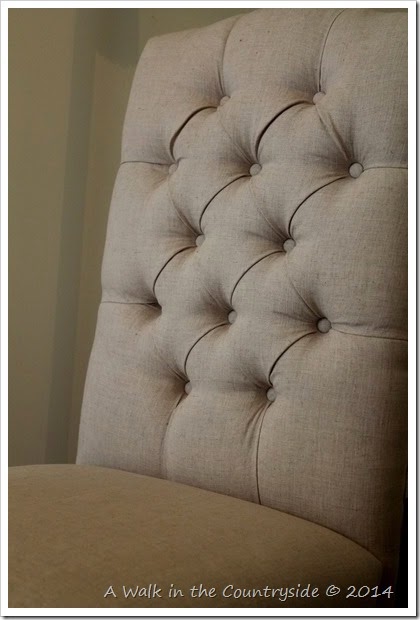 tufted back of overstock chair