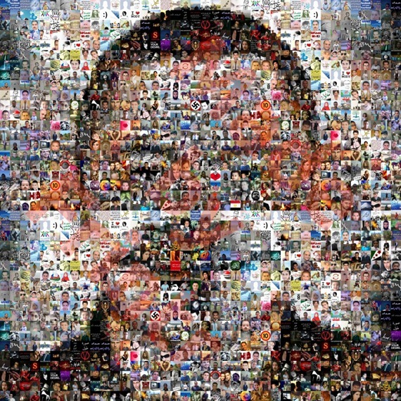 Mosaic picture made