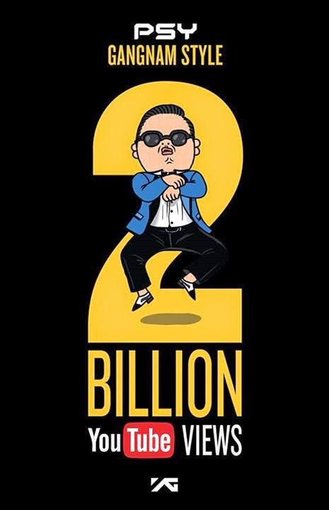 Gangnam style 2billion views
