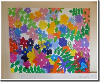 Large flowery paint picture.1