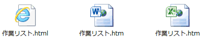 Officeからエクスポートしたhtml