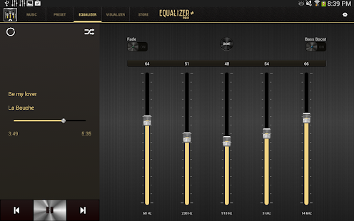 Free Download Equalizer + Pro (Music Player) v0.5 APK