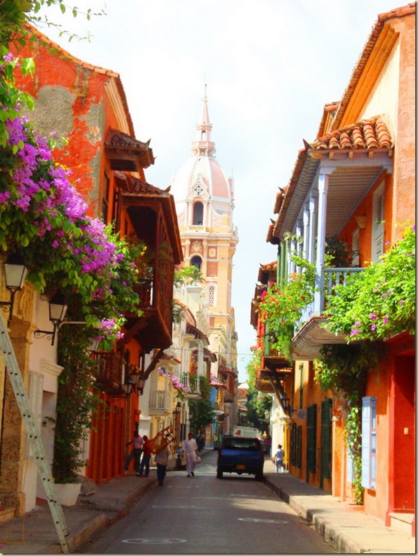 colorful cartagena street