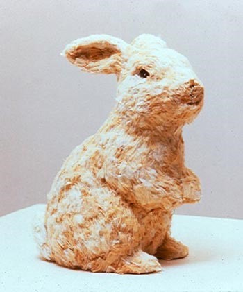 Bunny art (กระต่ายทำจากเศษก้นบุหรี่)