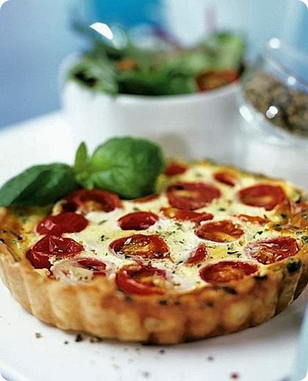 Tortino di pomodoro e formaggio al basilico Tortino di pomodoro e formaggio al basilico