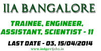 IIA-Bangalore-Jobs-2014