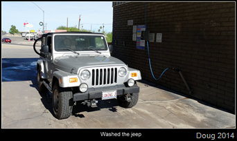 Jeep gets washed