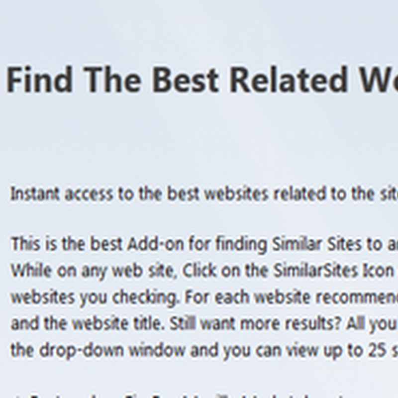 การค้นหาเวบไซต์ที่มีเนื้อหาคล้ายๆ กันบน Firefox