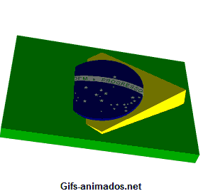Bandeira do Brasil balança