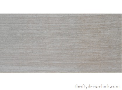 Bathroom S Progress The Floors From Thrifty Decor Leonia Silver Glazed Porcelain Tile Lowes