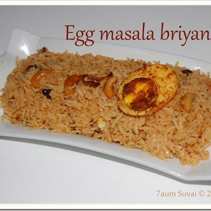 Egg masala dum briyani / முட்டை மசாலா தம் பிரியாணி