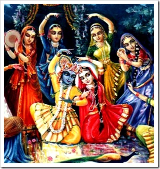Radha, Krishna and the gopis