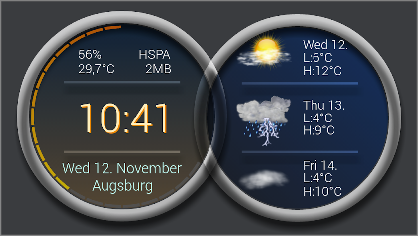 Zooper Widget ChromeDoubles Screen 2