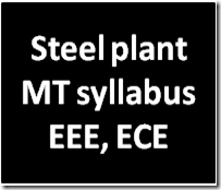 steel plant mt syllabus