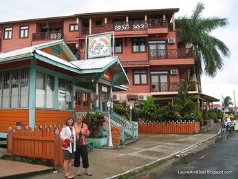 Pat and Becky in Bocas town
