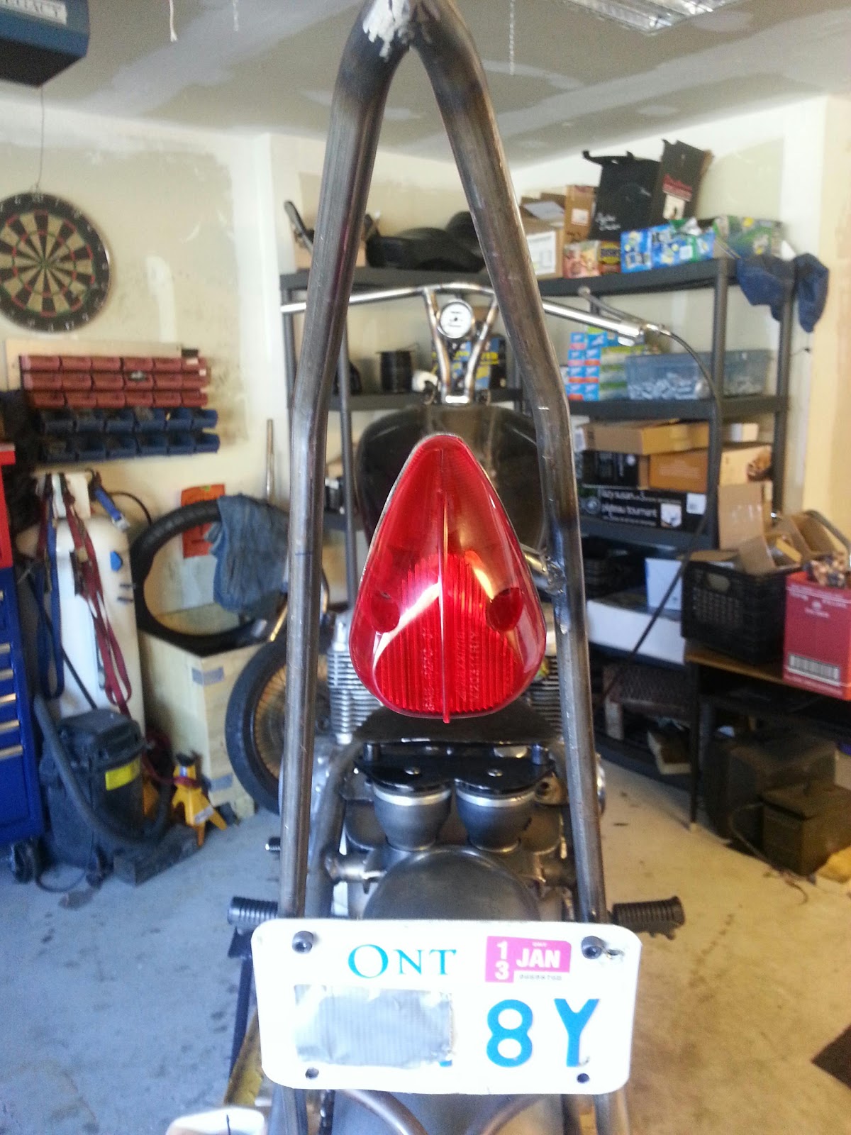 Westchurch Leather and Iron Cb750 sissybar