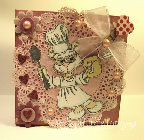 Latinas Arts and Crafts - Stitchy Bear´s Digi Outlet -  BeeBee - BBKakes - Ruthie Lopez DT - Treat Box - Valentine´s Box 2
