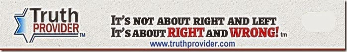 Truth Provider banner - not right-left, about right-wrong