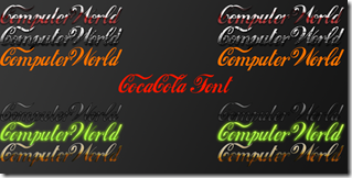 CocaCola Font preview