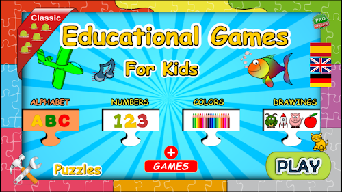 Android application Educational Games for kids screenshort