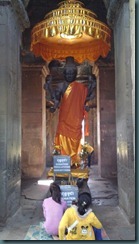 8 handed Vishnu, Hindu god, still worshipped today at Angkor