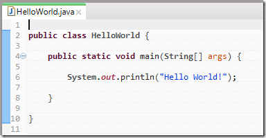Java как написать Hello World