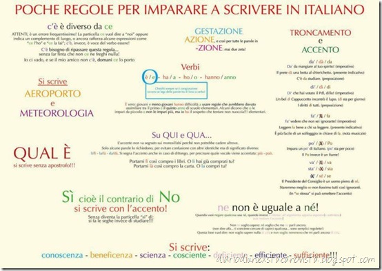 grammatica italiana base