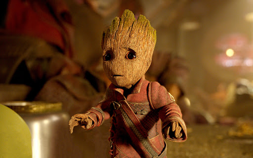 Baby Groot in Guardians of the Galaxy Vol 2