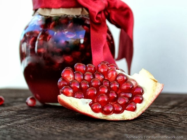 Homemade Pomegranate Facial Scrub via homework | carolynshomework.com