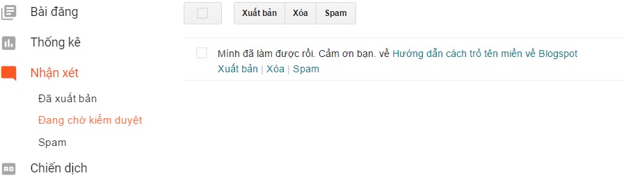 Xét duyệt nhận xét Blogspot Xet duyet nhan xet Blogspot