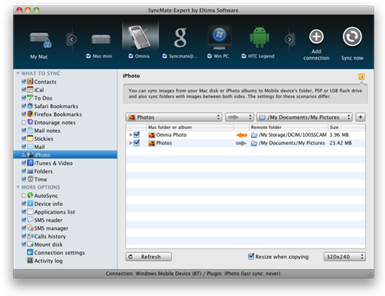 Synchronize Mac with iOS, Android, Windows Phone and Nokia