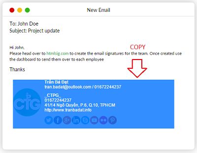 Email signature HTML Email signature HTML