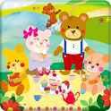 KUMA-JIRO with friends Free logo