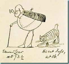 Edward_Lear_and_His_Cat_Foss_1885