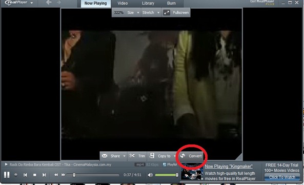 Cara Convert Video Kepada MP3 Menggunakan RealPlayer