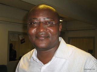 François Nzekuye à Radio Okapi/Kinshasa, juillet 2010.