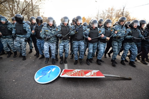 Фотографии беспорядков в Бирюлево