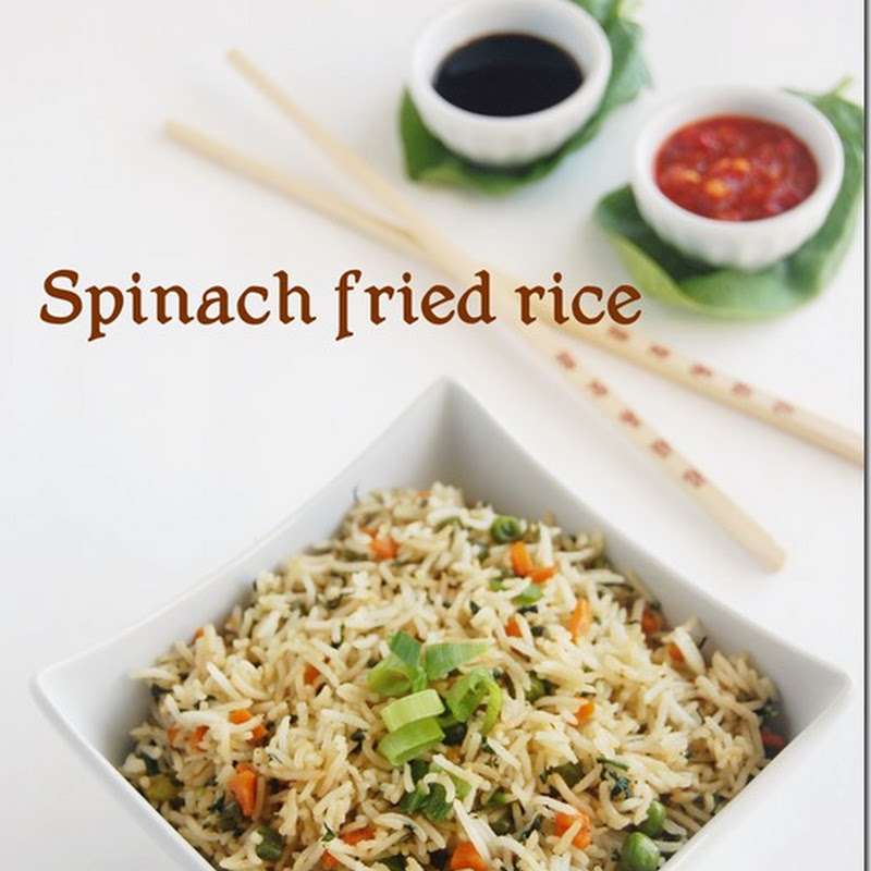 Spinach fried rice