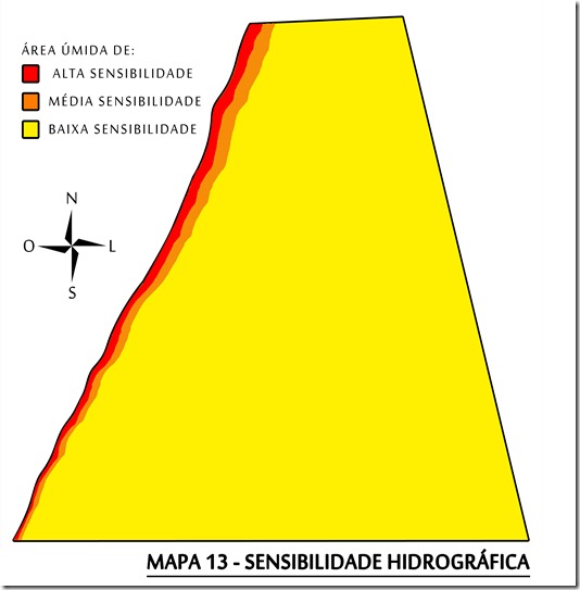 MAPA 13 - Sensibilidade Hidrogrfica