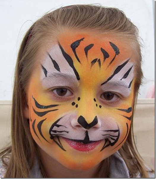 halloween maquillaje tigre