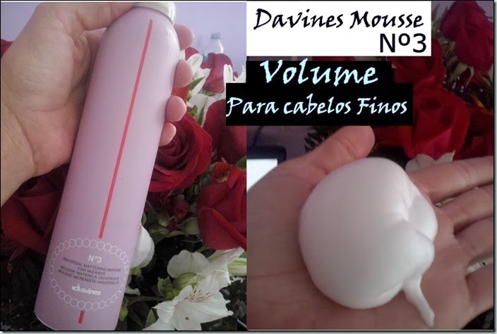 Mousse da Davines nº3–Volume para cabelos Finos
